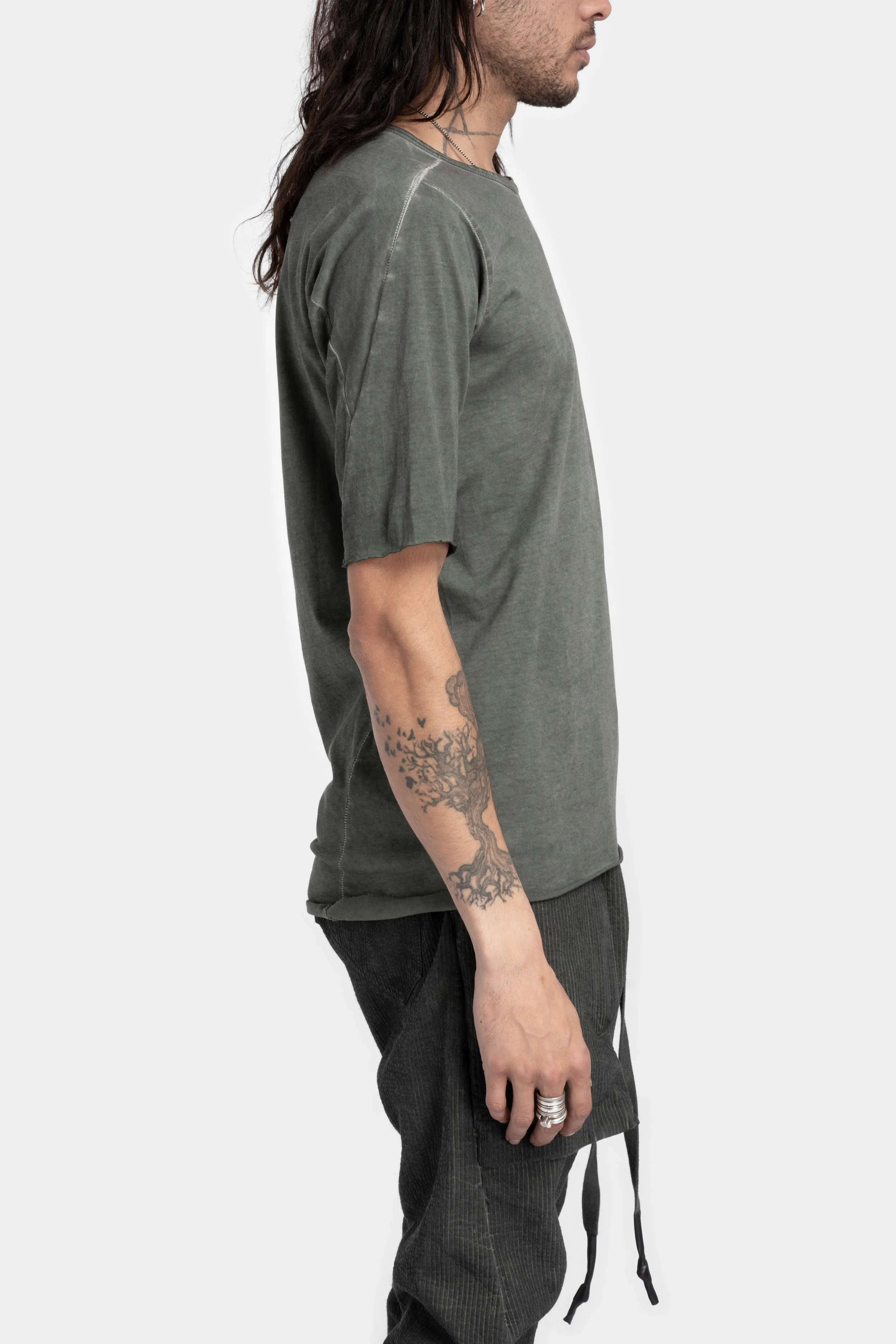 Semi Raglan Short sleeve T-Shirt, Army