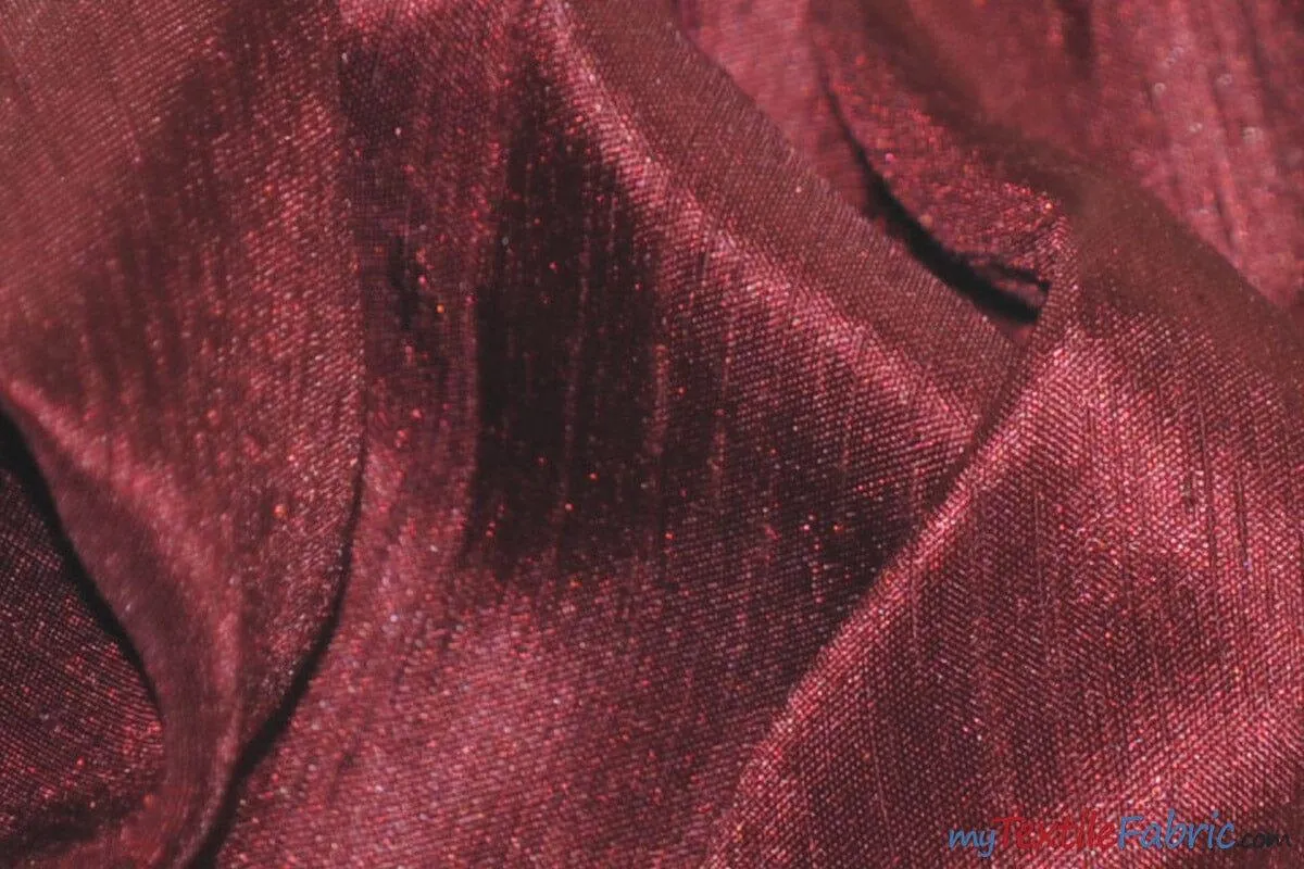 Shantung Satin Fabric - Satin Dupioni Silk Fabric - 60&#34; Wide - Multiple Colors - Sample Swatch