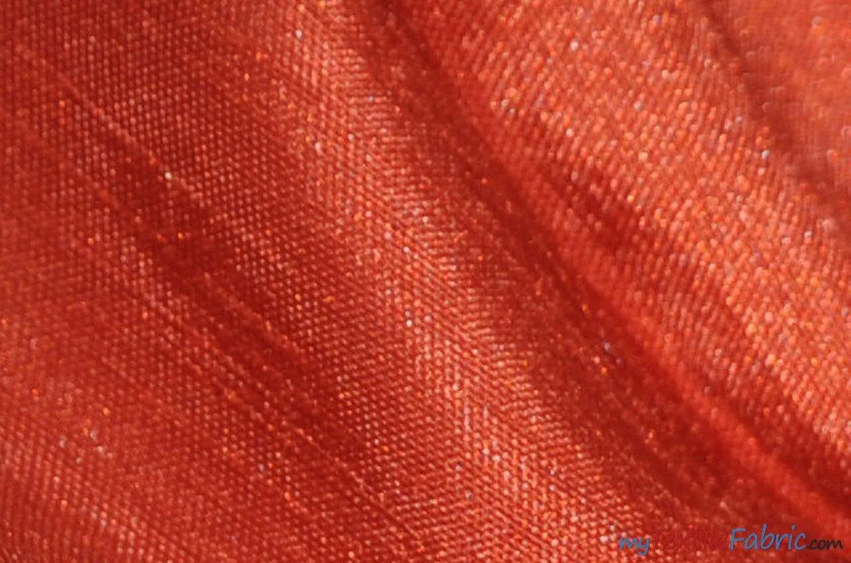 Shantung Satin Fabric - Satin Dupioni Silk Fabric - 60&#34; Wide - Multiple Colors - Sample Swatch