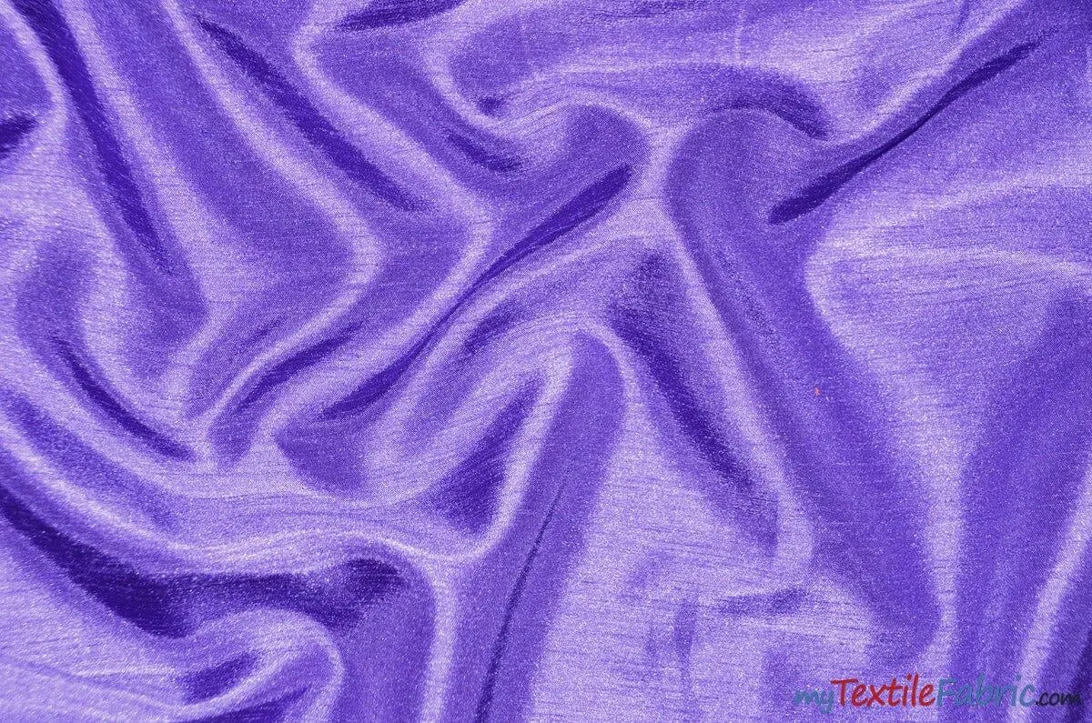 Shantung Satin Fabric - Satin Dupioni Silk Fabric - 60&#34; Wide - Multiple Colors - Sample Swatch