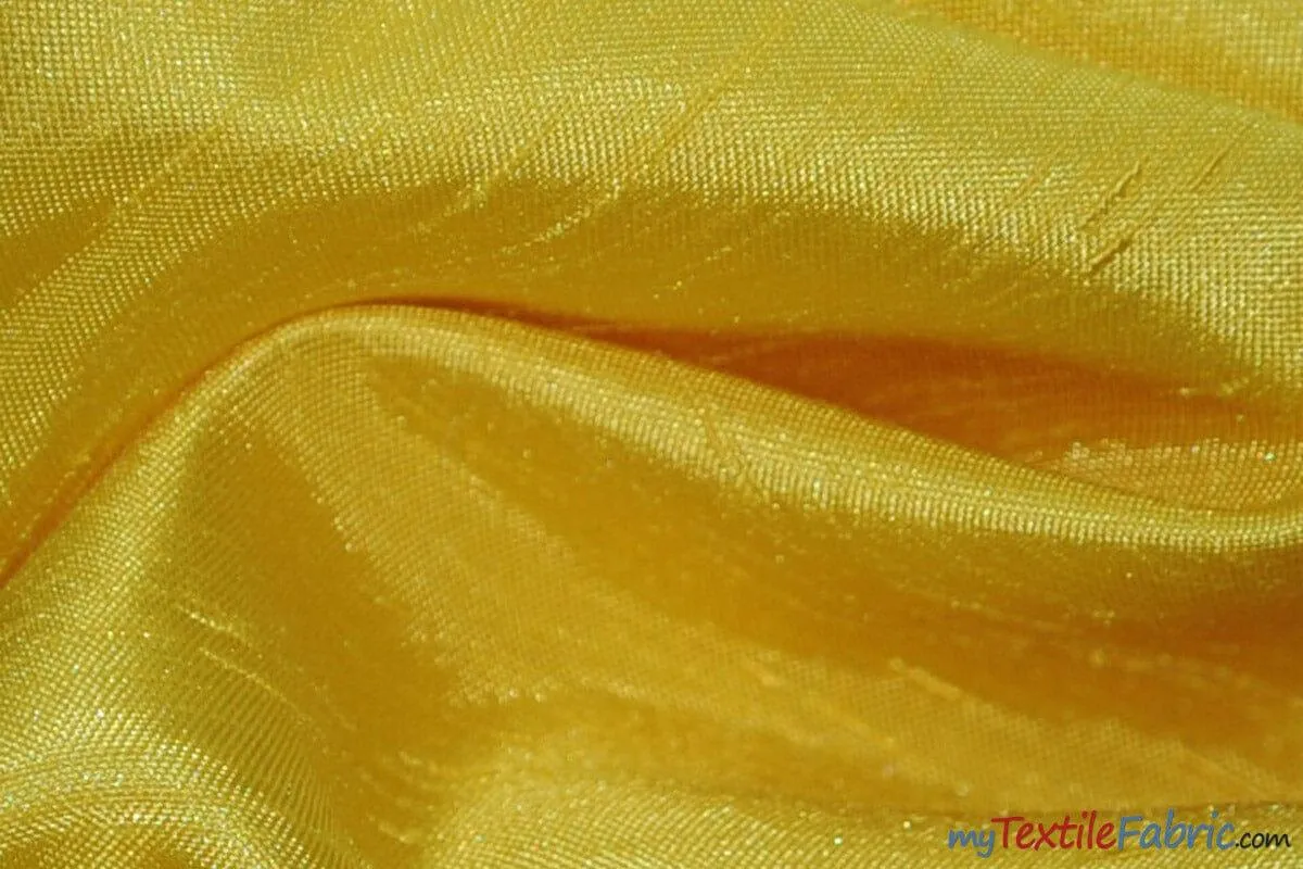 Shantung Satin Fabric | Satin Dupioni Silk Fabric | 60" Wide | Multiple Colors | Continuous Yards |