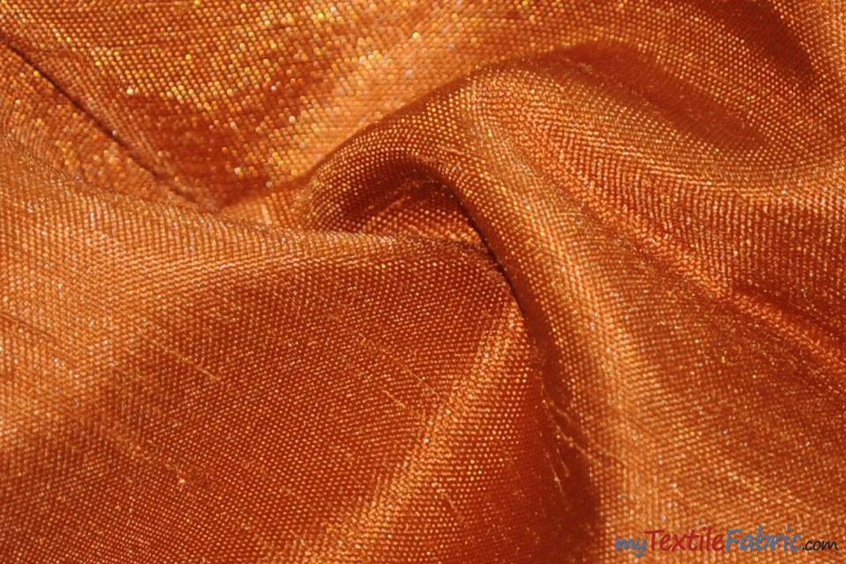 Shantung Satin Fabric | Satin Dupioni Silk Fabric | 60" Wide | Multiple Colors | Continuous Yards |