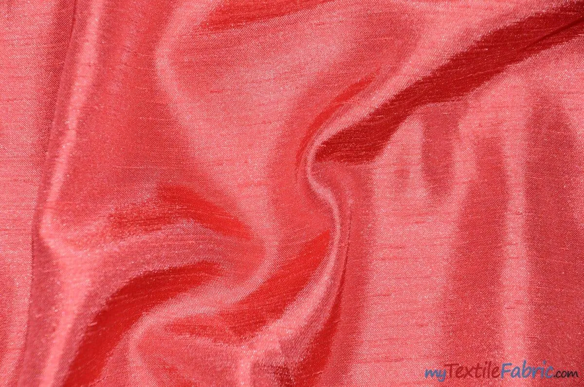 Shantung Satin Fabric | Satin Dupioni Silk Fabric | 60" Wide | Multiple Colors | Continuous Yards |