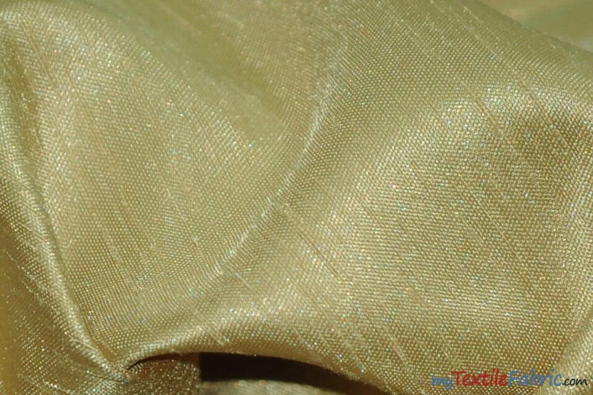 Shantung Satin Fabric | Satin Dupioni Silk Fabric | 60" Wide | Multiple Colors | Continuous Yards |