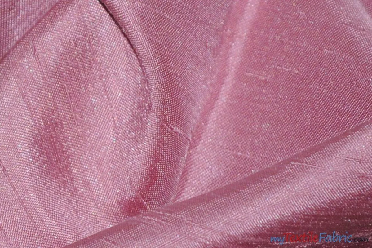 Shantung Satin Fabric | Satin Dupioni Silk Fabric | 60" Wide | Multiple Colors | Continuous Yards |