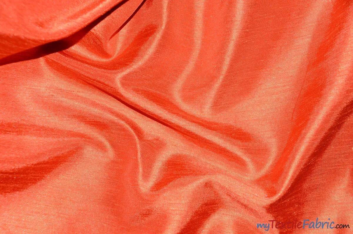 Shantung Satin Fabric | Satin Dupioni Silk Fabric | 60" Wide | Multiple Colors | Continuous Yards |