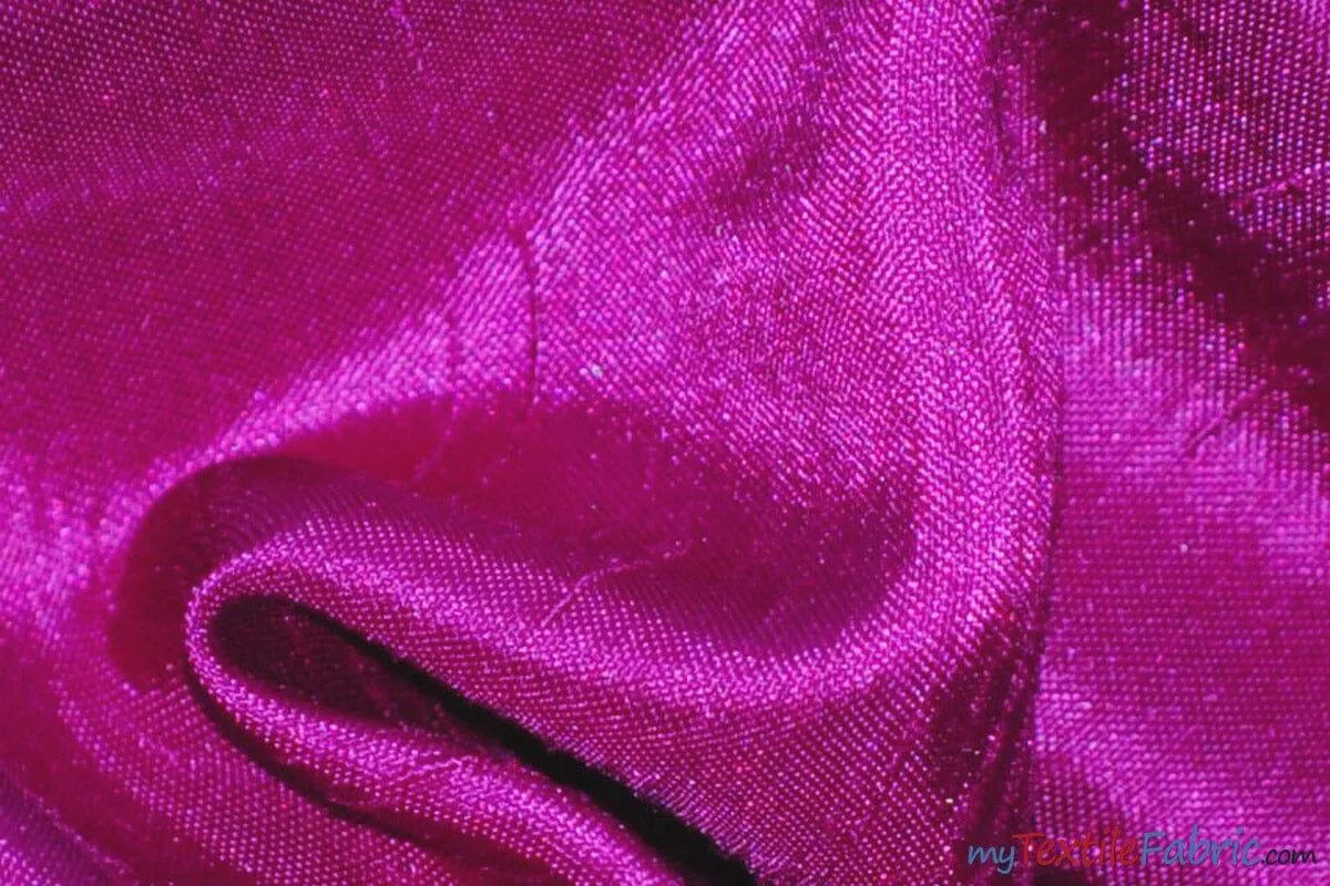 Shantung Satin Fabric | Satin Dupioni Silk Fabric | 60" Wide | Multiple Colors | Continuous Yards |