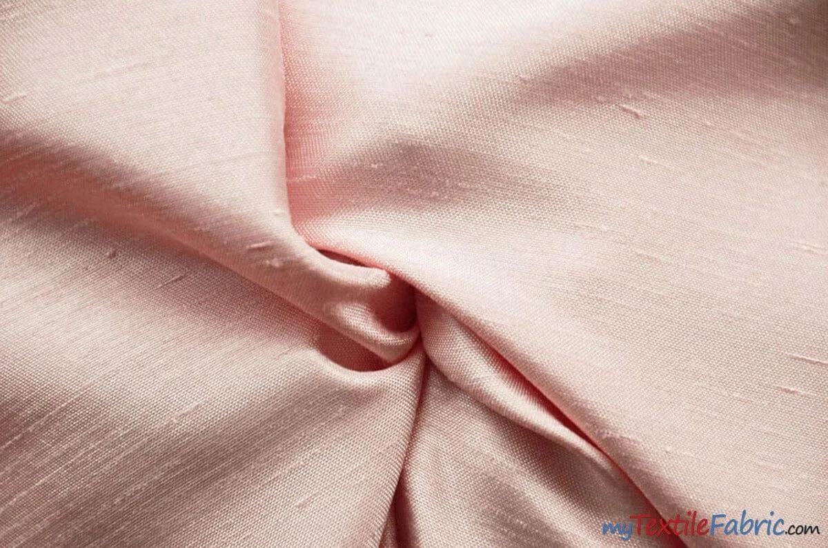 Shantung Satin Fabric | Satin Dupioni Silk Fabric | 60" Wide | Multiple Colors | Continuous Yards |