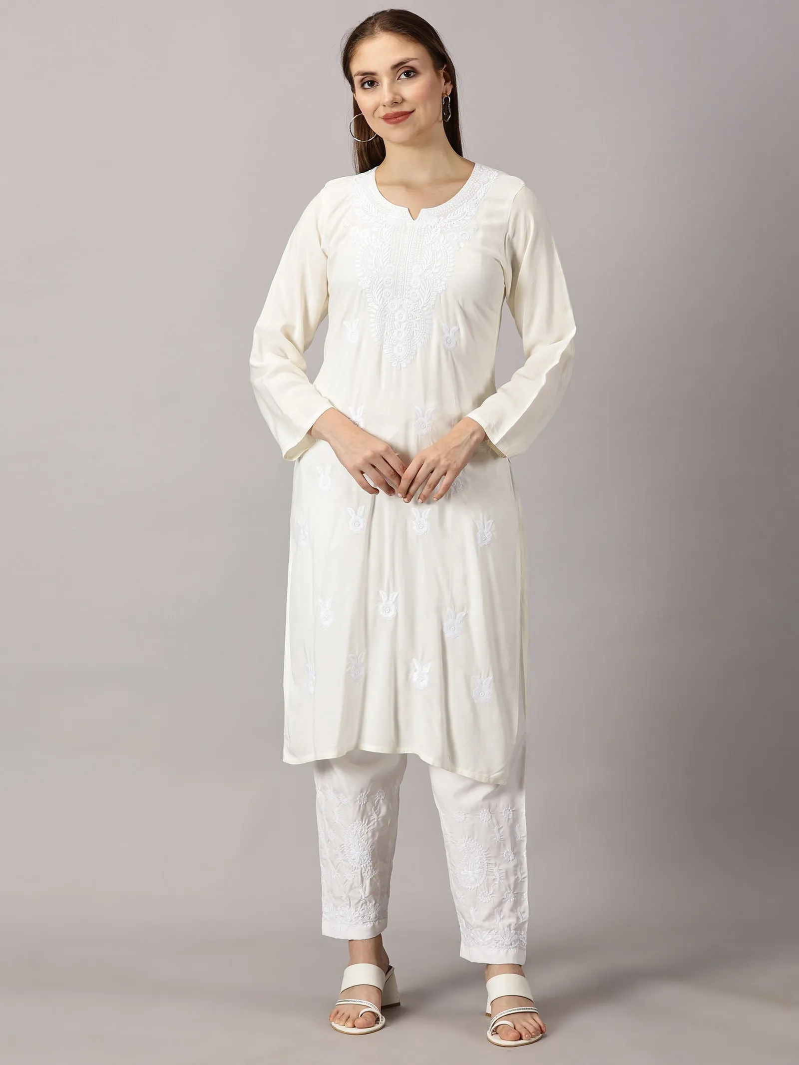 Soft rayon cotton kurti | Embroidered women’s kurti | Traditional ethnic wear