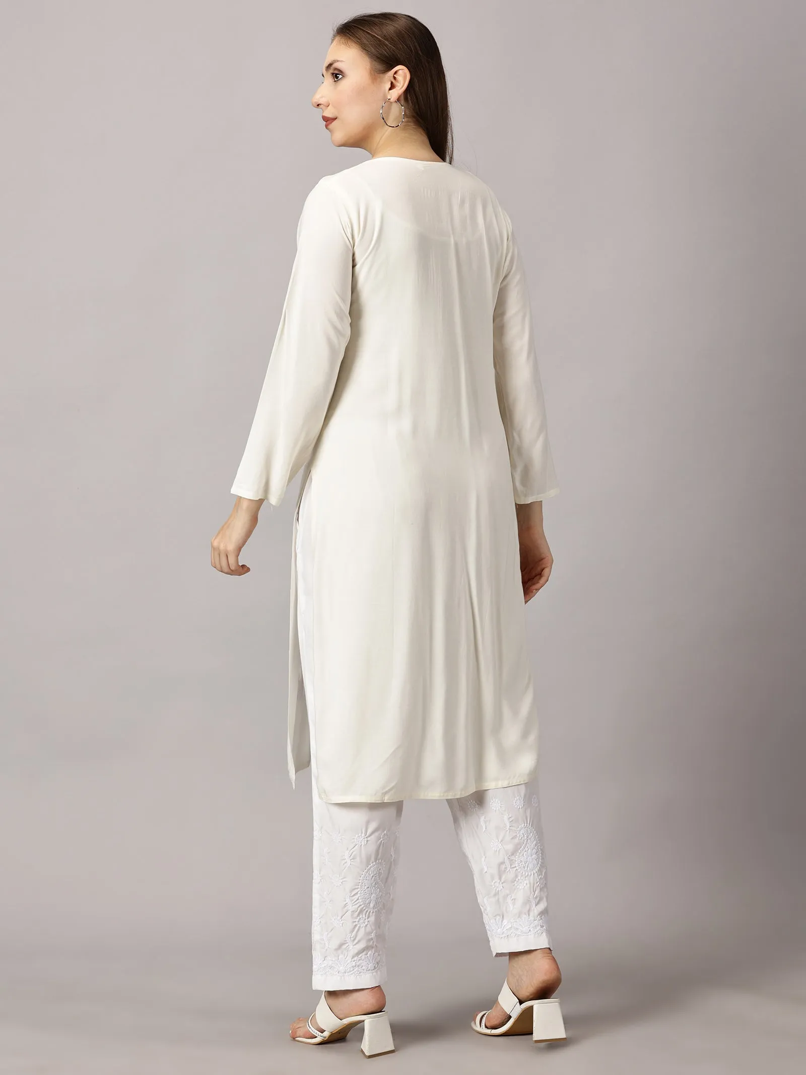 Soft rayon cotton kurti | Embroidered women’s kurti | Traditional ethnic wear