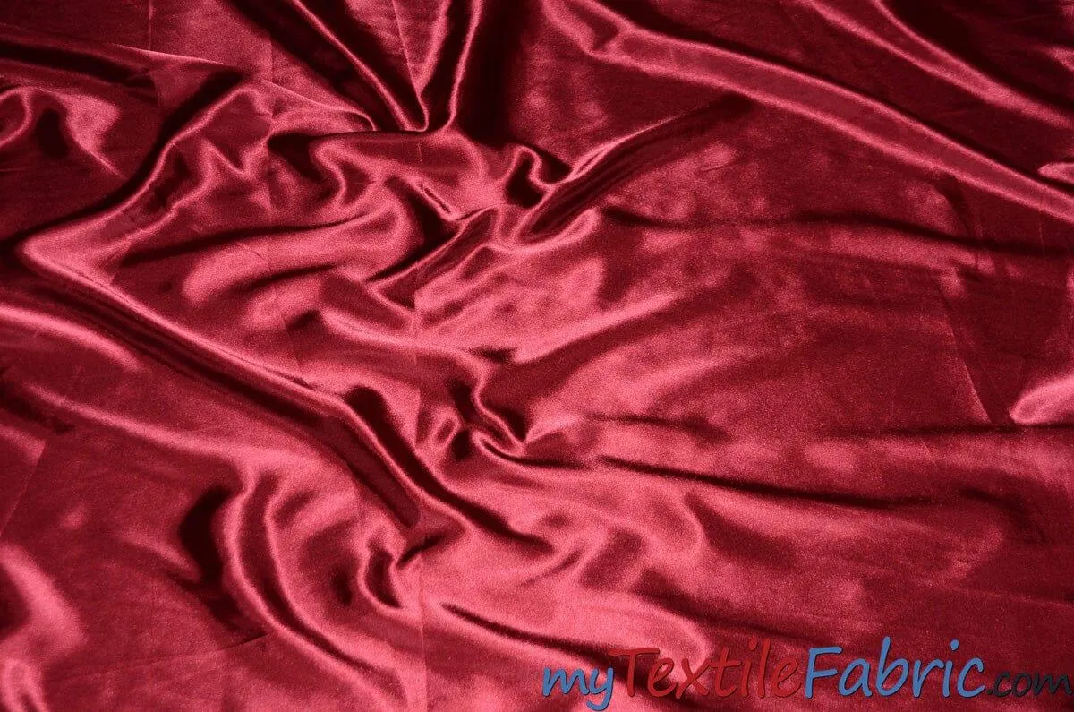 Stretch Charmeuse Satin Fabric - Soft Silky Satin Fabric - 96&#37; Polyester 4&#37; Spandex - Multiple Colors - Sample Swatch