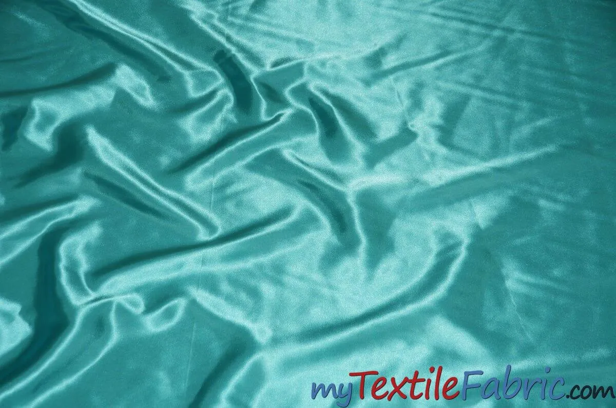 Stretch Charmeuse Satin Fabric - Soft Silky Satin Fabric - 96&#37; Polyester 4&#37; Spandex - Multiple Colors - Sample Swatch