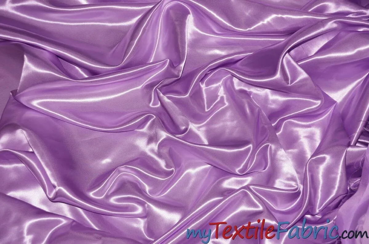 Stretch Charmeuse Satin Fabric - Soft Silky Satin Fabric - 96&#37; Polyester 4&#37; Spandex - Multiple Colors - Sample Swatch