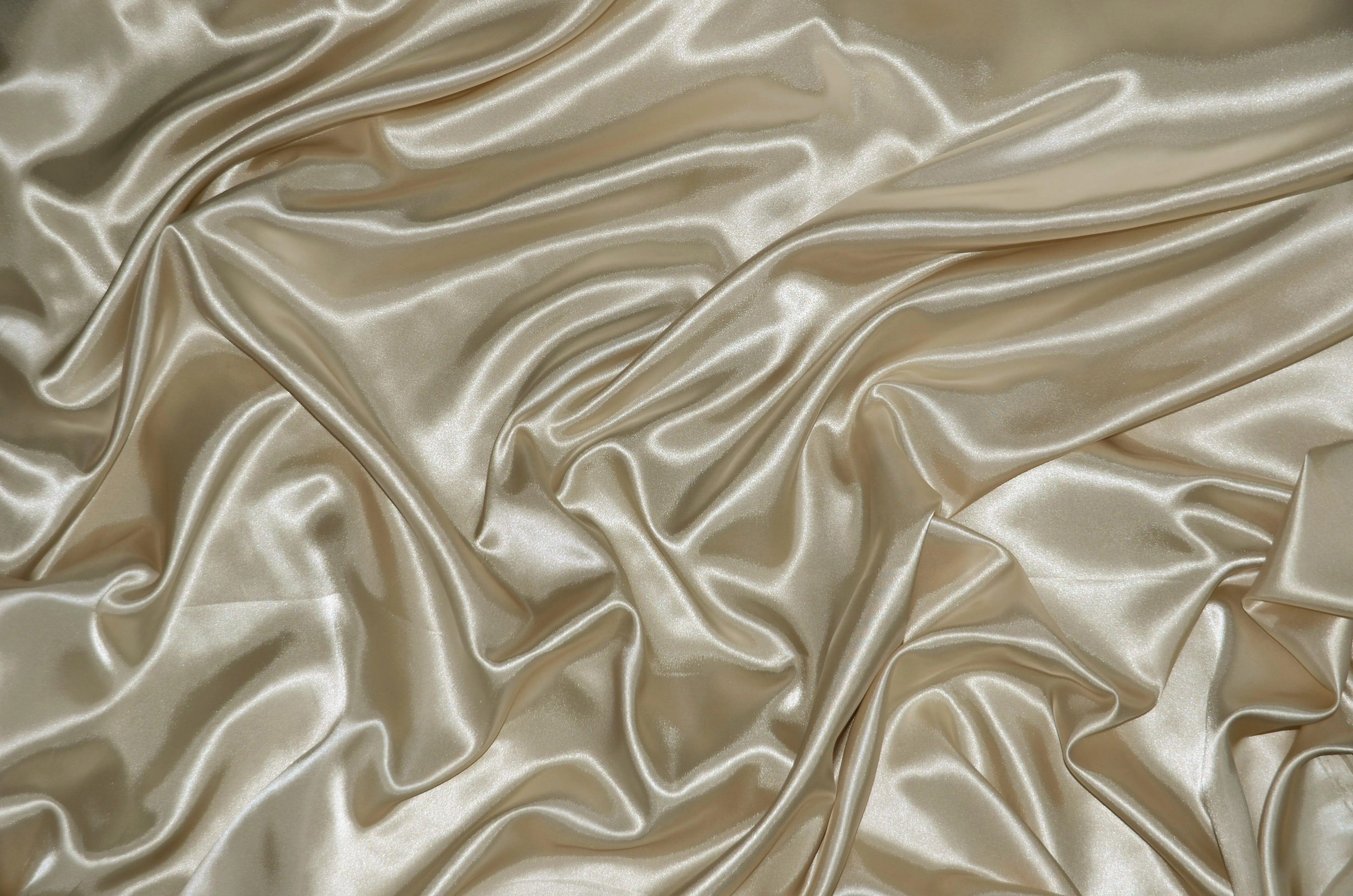 Stretch Charmeuse Satin Fabric - Soft Silky Satin Fabric - 96&#37; Polyester 4&#37; Spandex - Multiple Colors - Sample Swatch