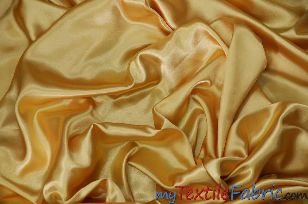 Stretch Charmeuse Satin Fabric - Soft Silky Satin Fabric - 96&#37; Polyester 4&#37; Spandex - Multiple Colors - Sample Swatch