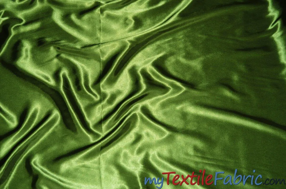 Stretch Charmeuse Satin Fabric - Soft Silky Satin Fabric - 96&#37; Polyester 4&#37; Spandex - Multiple Colors - Sample Swatch