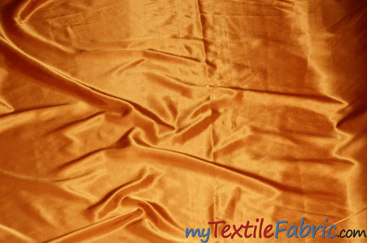 Stretch Charmeuse Satin Fabric - Soft Silky Satin Fabric - 96&#37; Polyester 4&#37; Spandex - Multiple Colors - Sample Swatch