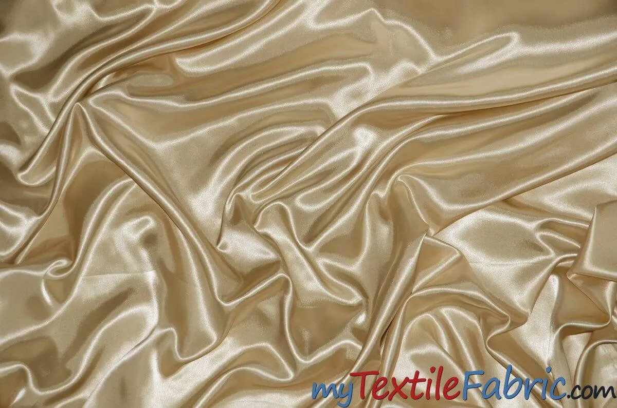 Stretch Charmeuse Satin Fabric - Soft Silky Satin Fabric - 96&#37; Polyester 4&#37; Spandex - Multiple Colors - Sample Swatch