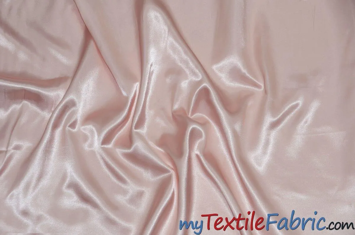 Stretch Charmeuse Satin Fabric - Soft Silky Satin Fabric - 96&#37; Polyester 4&#37; Spandex - Multiple Colors - Sample Swatch