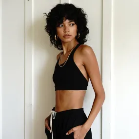 T-Back Bralette in Black