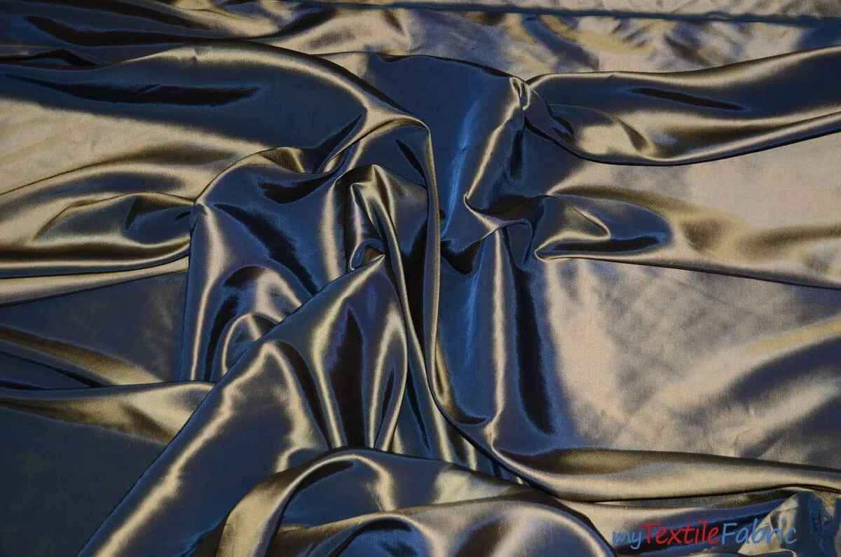 Taffeta Fabric | Two Tone Taffeta Fabric | Non Stretch Taffeta | 60" Wide | Multiple Solid Colors | Continuous Yards |