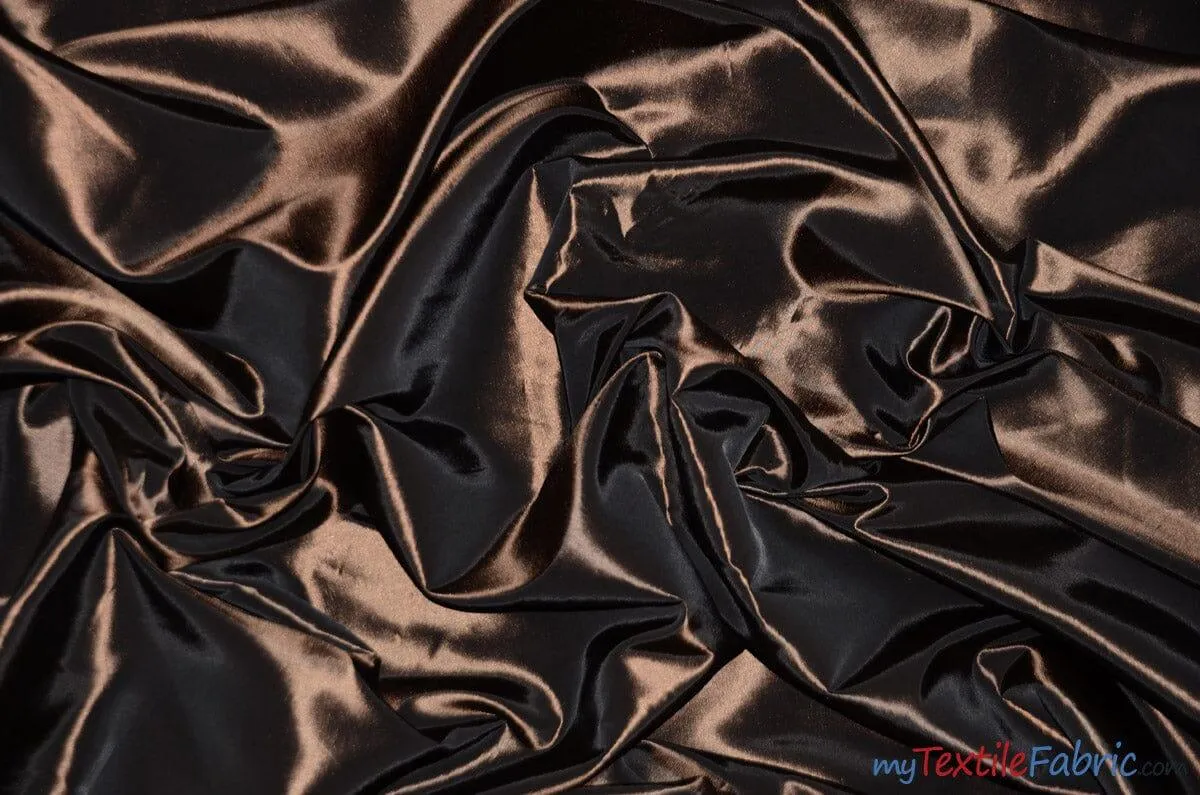 Taffeta Fabric | Two Tone Taffeta Fabric | Non Stretch Taffeta | 60" Wide | Multiple Solid Colors | Continuous Yards |