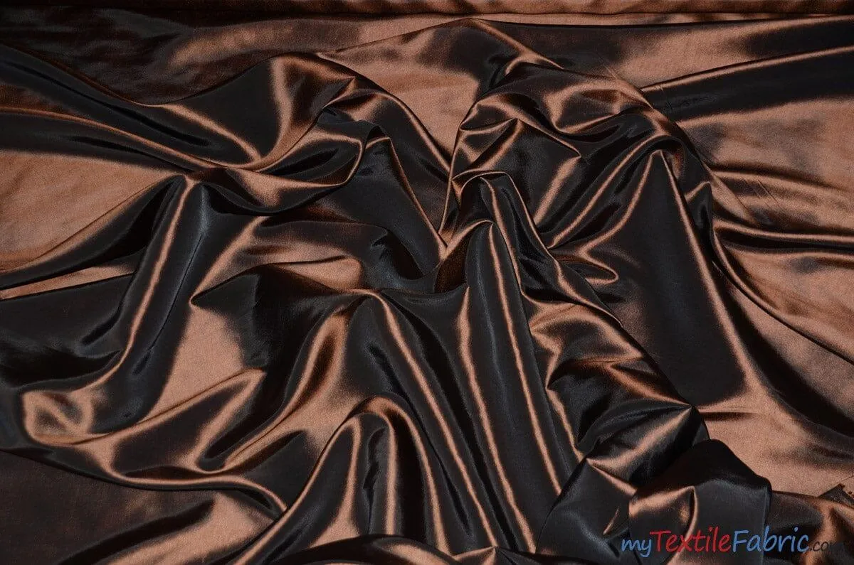 Taffeta Fabric | Two Tone Taffeta Fabric | Non Stretch Taffeta | 60" Wide | Multiple Solid Colors | Continuous Yards |