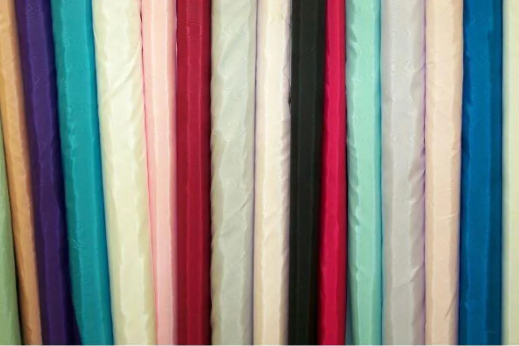 Taffeta Fabric | Two Tone Taffeta Fabric | Non Stretch Taffeta | 60" Wide | Multiple Solid Colors | Continuous Yards |