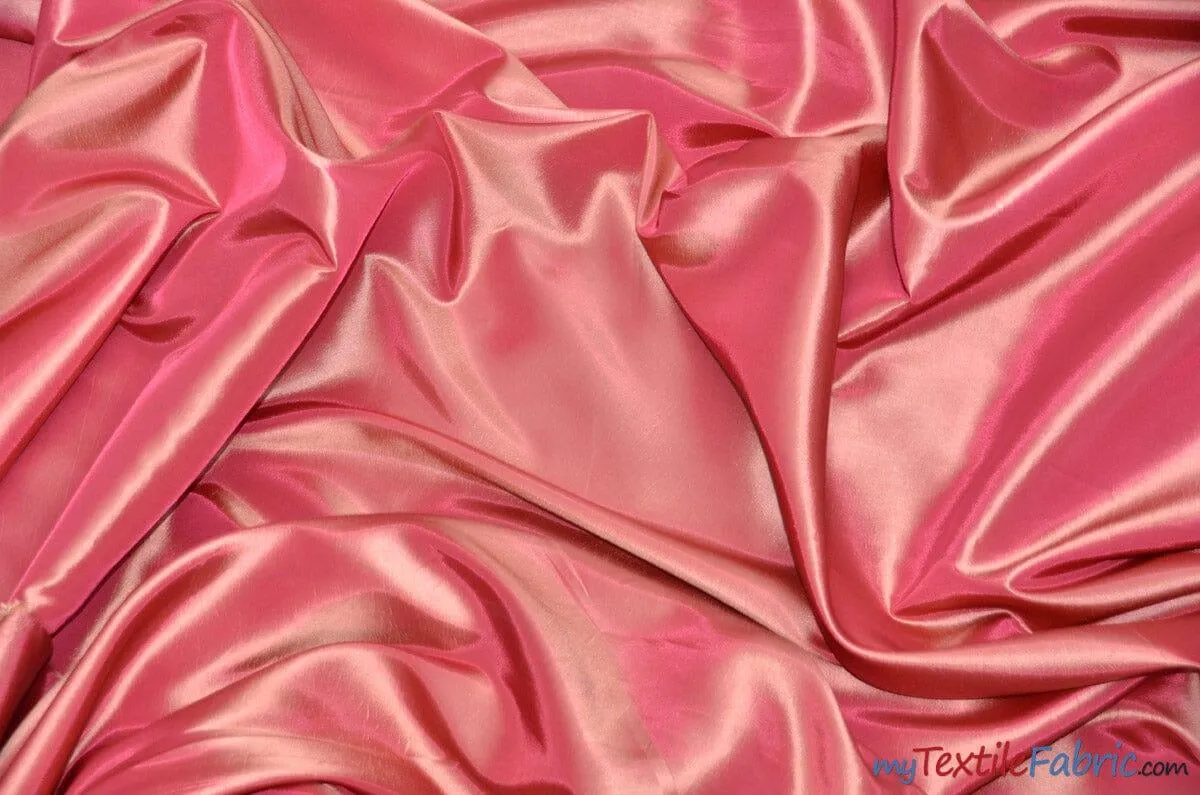 Taffeta Fabric | Two Tone Taffeta Fabric | Non Stretch Taffeta | 60" Wide | Multiple Solid Colors | Continuous Yards |