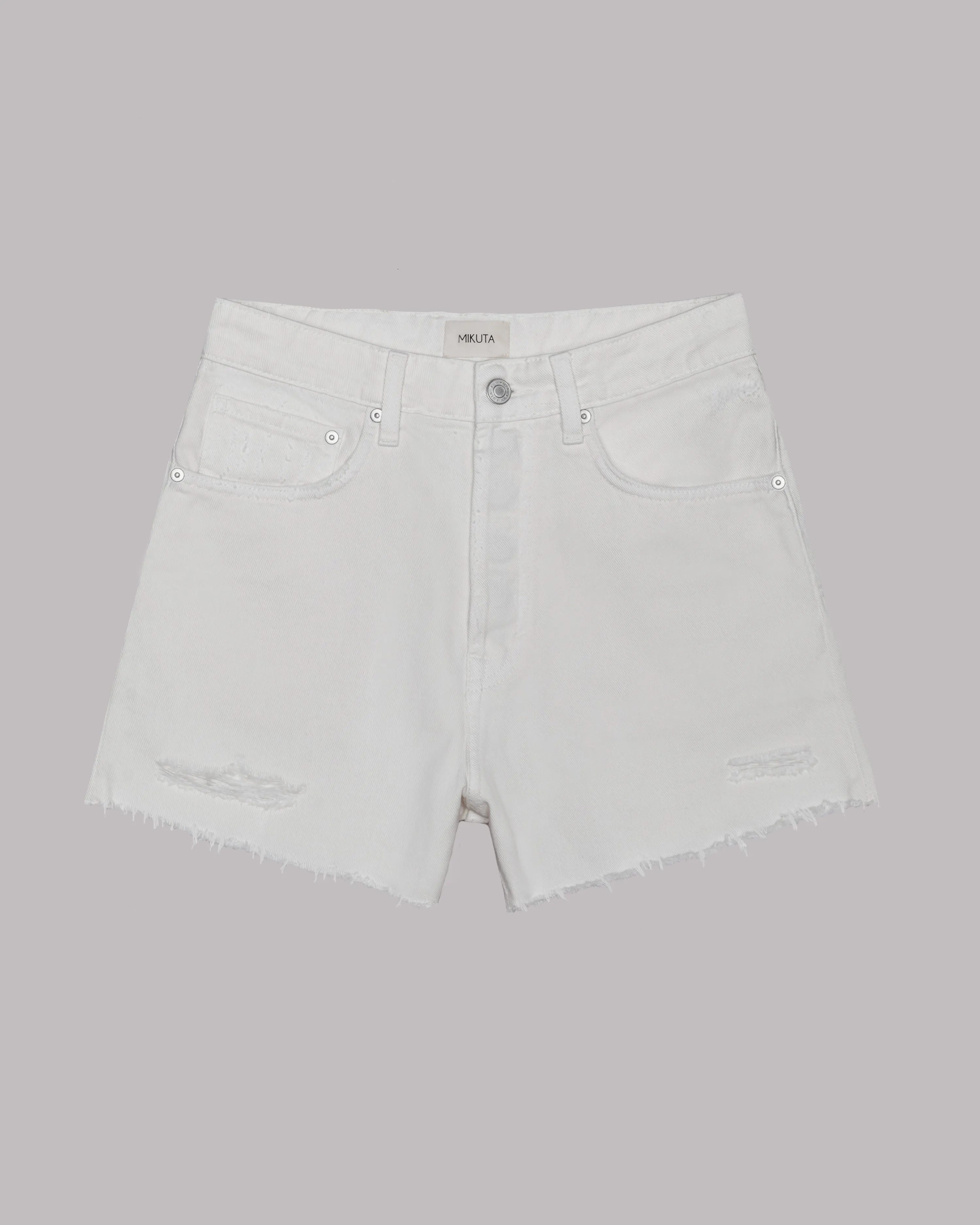 The Ecru Denim Shorts