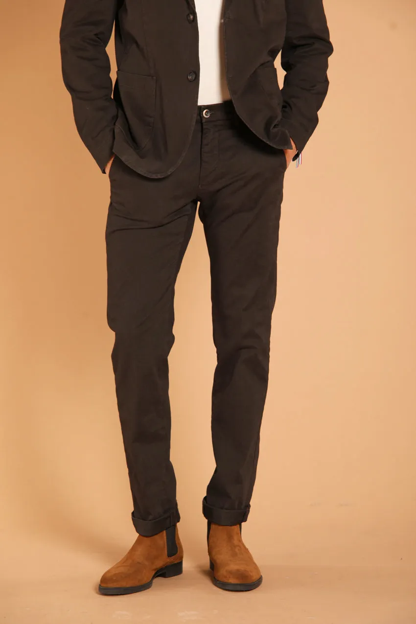 Torino men's chino pants in gabardine slim fit ①