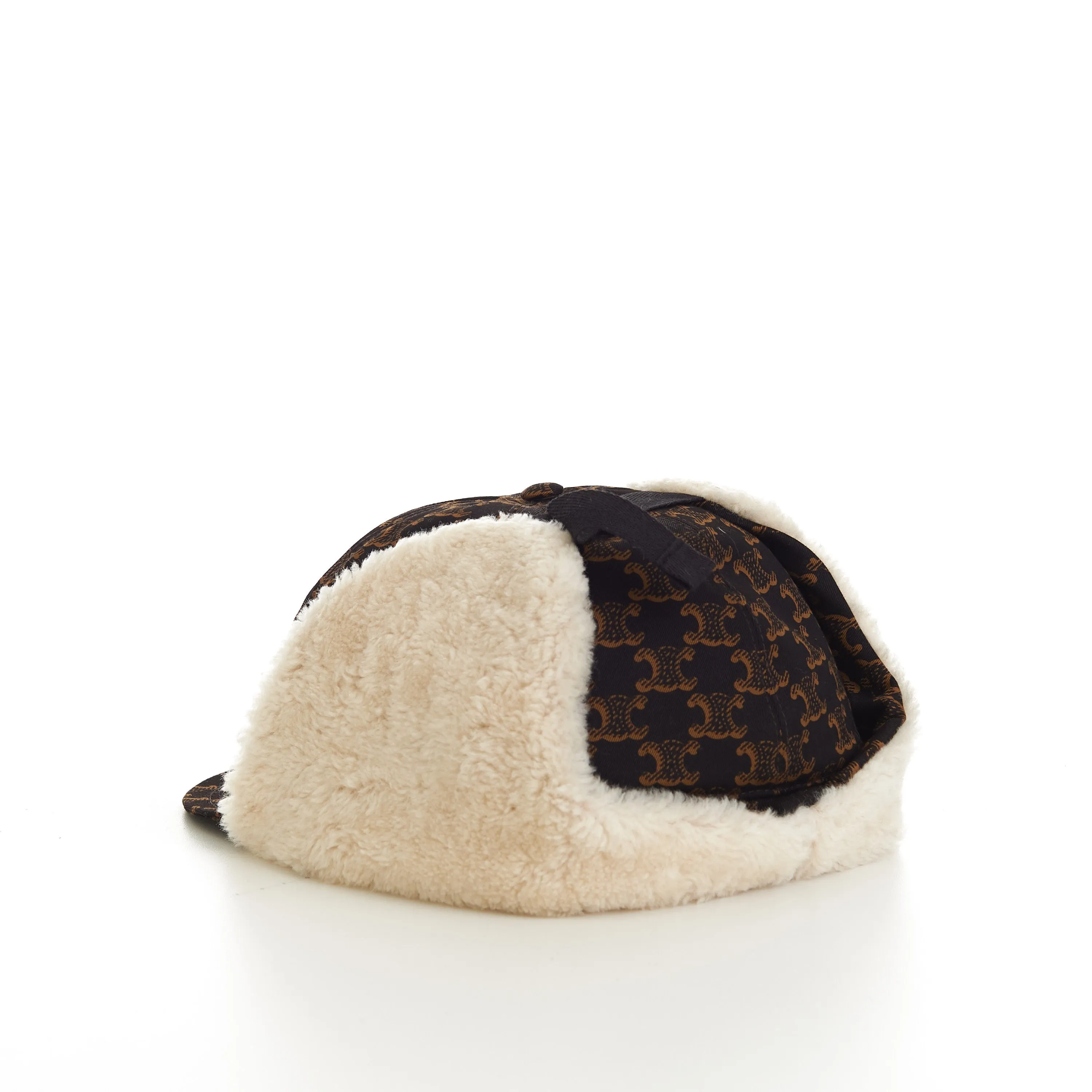 Triomphe Chapka Hat In Brown Monogram Cotton