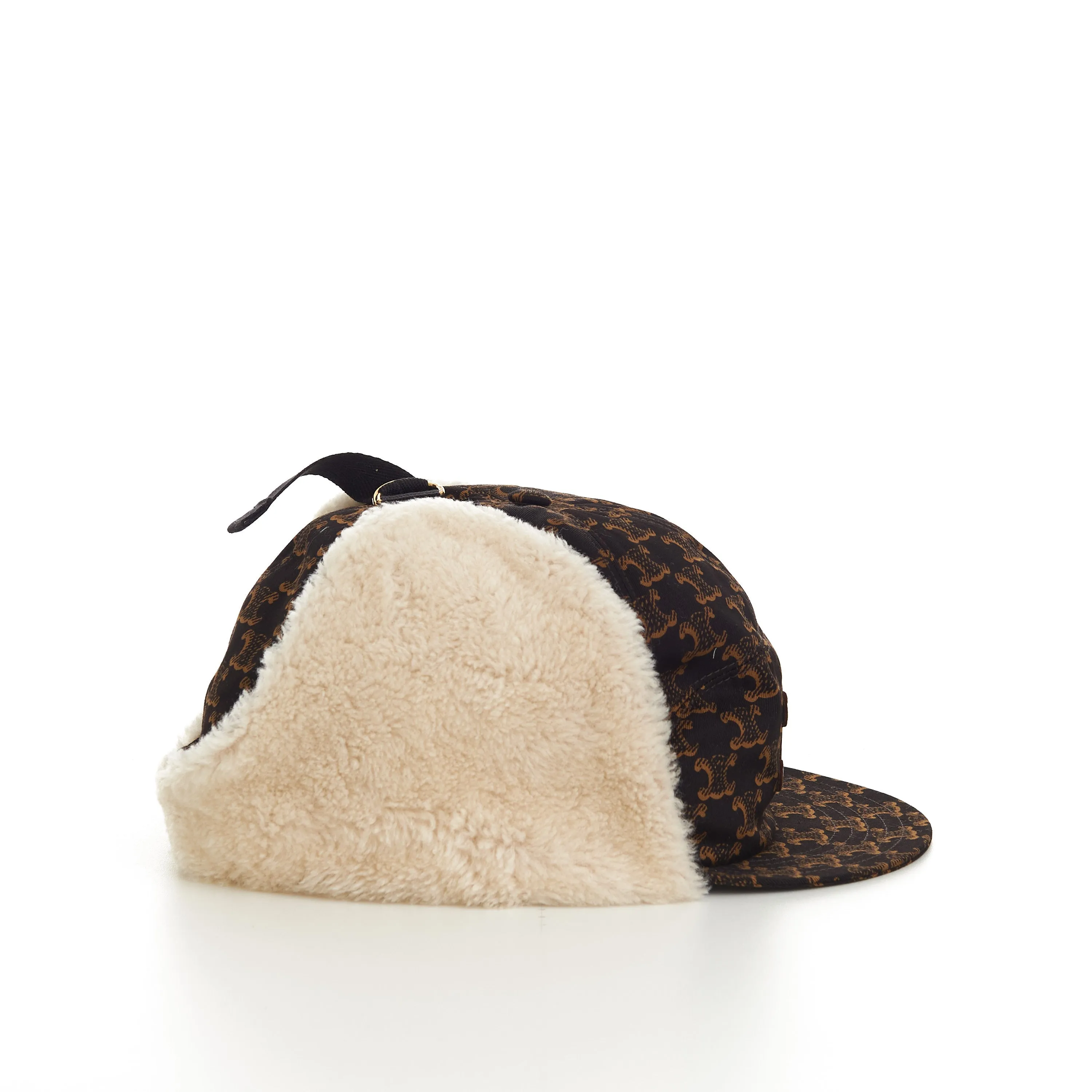 Triomphe Chapka Hat In Brown Monogram Cotton