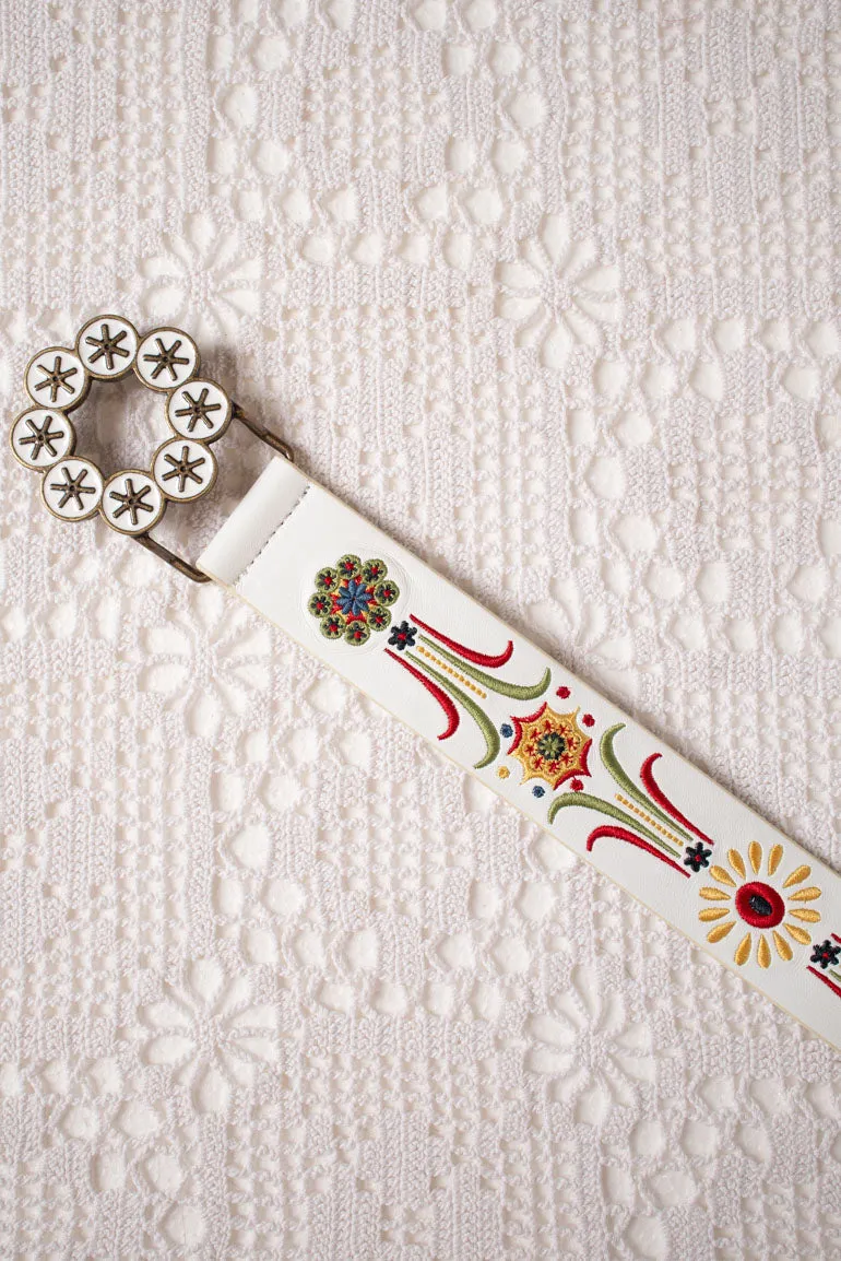 Turn Around Kaleidoscope Embroidered Belt