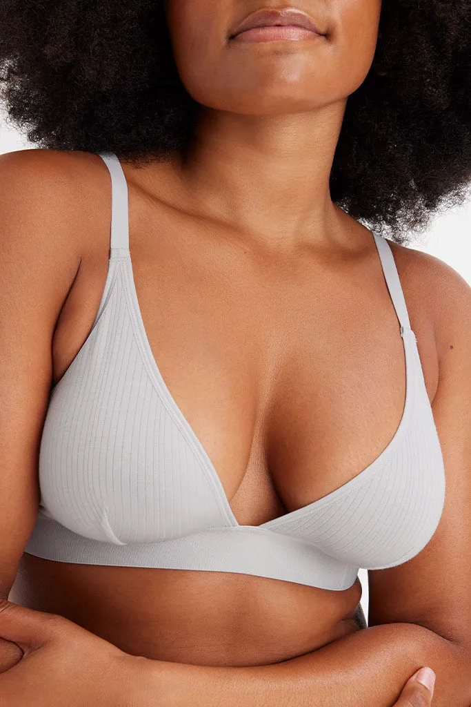 Whipped Triangle Bra in Moon